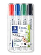 STAEDTLER Táblamarker készlet, 2 mm, kúpos, STAEDTLER "Lumocolor® 351", 4 különböző szín