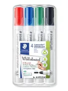 STAEDTLER Táblamarker készlet, 2 mm, kúpos, STAEDTLER "Lumocolor® 351", 4 különböző szín