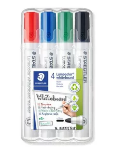  STAEDTLER Táblamarker készlet, 2 mm, kúpos, STAEDTLER "Lumocolor® 351", 4 különböző szín