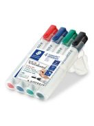 STAEDTLER Táblamarker készlet, 2 mm, kúpos, STAEDTLER "Lumocolor® 351", 4 különböző szín