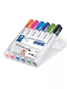   STAEDTLER Táblamarker készlet, 2 mm, kúpos, STAEDTLER "Lumocolor® 351", 6 különböző szín