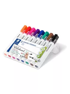   STAEDTLER Táblamarker készlet, 2 mm, kúpos, STAEDTLER "Lumocolor® 351", 8 különböző szín