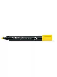   STAEDTLER Alkoholos marker, 2 mm, kúpos, STAEDTLER "Lumocolor® 352", sárga