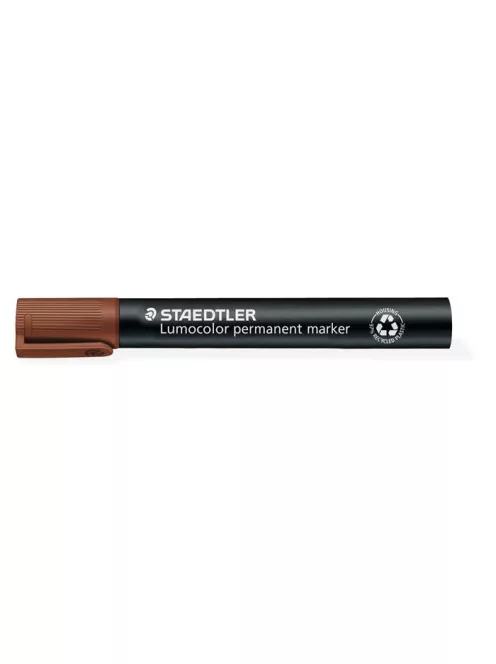STAEDTLER Alkoholos marker, 2 mm, kúpos, STAEDTLER "Lumocolor® 352", barna