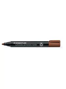   STAEDTLER Alkoholos marker, 2 mm, kúpos, STAEDTLER "Lumocolor® 352", barna