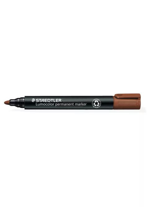 STAEDTLER Alkoholos marker, 2 mm, kúpos, STAEDTLER "Lumocolor® 352", barna