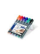 STAEDTLER Alkoholos marker készlet, 2 mm, kúpos, STAEDTLER "Lumocolor® 352", 6 különböző szín