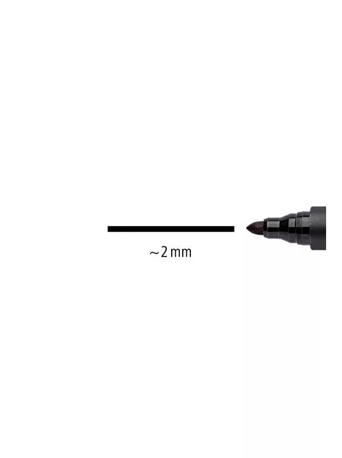 STAEDTLER Alkoholos marker készlet, 2 mm, kúpos, STAEDTLER "Lumocolor® 352", 6 különböző szín