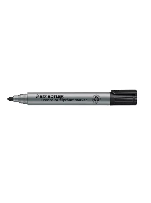 STAEDTLER Flipchart marker, 2 mm, kúpos, STAEDTLER "Lumocolor 356", fekete