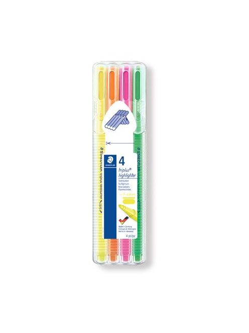 STAEDTLER Szövegkiemelő készlet, 1-4 mm, STAEDTLER "Triplus 362", 4 különböző szín