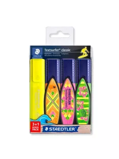   STAEDTLER Szövegkiemelő készlet, 1-5 mm, STAEDTLER "Textsurfer® Classic 364", 3+1 szín