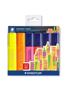  STAEDTLER Szövegkiemelő készlet, 1-5 mm, STAEDTLER "Textsurfer® Classic 364", 4+2 szín