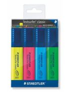 STAEDTLER Szövegkiemelő készlet, 1-5 mm, STAEDTLER "Textsurfer Classic 364", 4 különböző szín