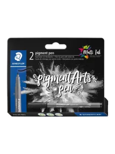  STAEDTLER Filctoll, 1 mm, kúpos, 2 db, STAEDTLER® "Pigment pen 376", intenzív fekete