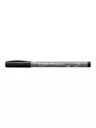 STAEDTLER Filctoll, 1 mm, kúpos, 2 db, STAEDTLER® "Pigment pen 376", intenzív fekete