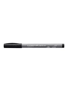   STAEDTLER Filctoll, 1 mm, kúpos, 2 db, STAEDTLER® "Pigment pen 376", intenzív fekete