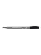 STAEDTLER Filctoll, 1 mm, kúpos, 2 db, STAEDTLER® "Pigment pen 376", intenzív fekete