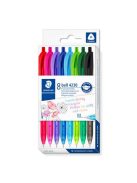 STAEDTLER Golyóstoll, 0,5 mm, nyomógombos, STAEDTLER® "4230 M", 8 különböző szín