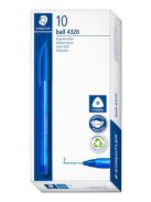 STAEDTLER Golyóstoll, 0,3 mm, kupakos, STAEDTLER "Ball 432", kék