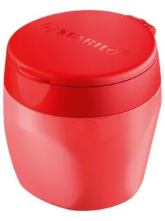   STABILO Hegyező, egylyukú, tartályos, STABILO "Woody 3 in 1", piros