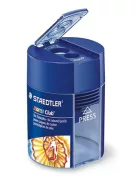 STAEDTLER Hegyező, kétlyukú, tartályos, STAEDTLER "Noris 512 F", kék