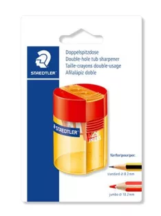   STAEDTLER Hegyező, kétlyukú, STAEDTLER "511 006", vegyes színek