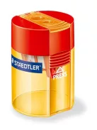 STAEDTLER Hegyező, kétlyukú, tartályos, STAEDTLER "512", vegyes színek
