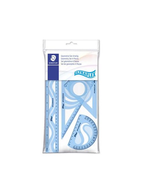 STAEDTLER Vonalzókészlet, műanyag, hajlítható, 4 darabos, STAEDTLER "569 PB", vegyes színek