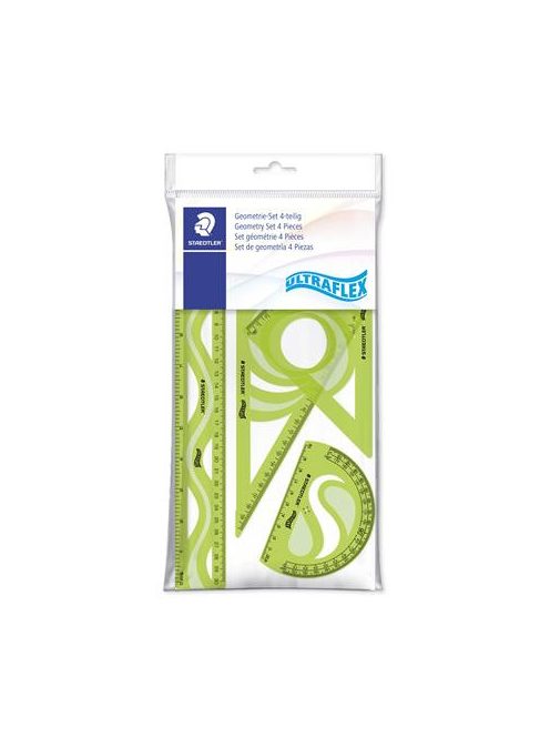 STAEDTLER Vonalzókészlet, műanyag, hajlítható, 4 darabos, STAEDTLER "569 PB", vegyes színek