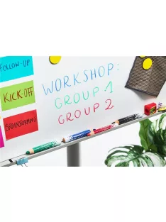   STABILO Táblaceruza fehértáblához, flipchartpapírhoz, kúpos, STABILO "MARKdry", piros