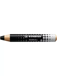   STABILO Táblaceruza fehértáblához, flipchartpapírhoz, kúpos, STABILO "MARKdry", fekete