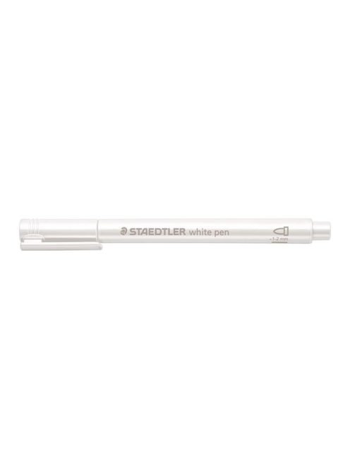 STAEDTLER Dekormarker, 1-2 mm, kúpos, STAEDTLER "8323", fehér