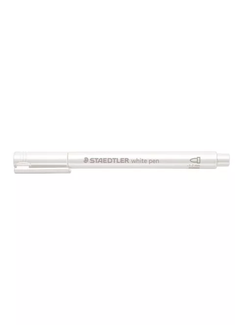 STAEDTLER Dekormarker, 1-2 mm, kúpos, STAEDTLER "8323", fehér