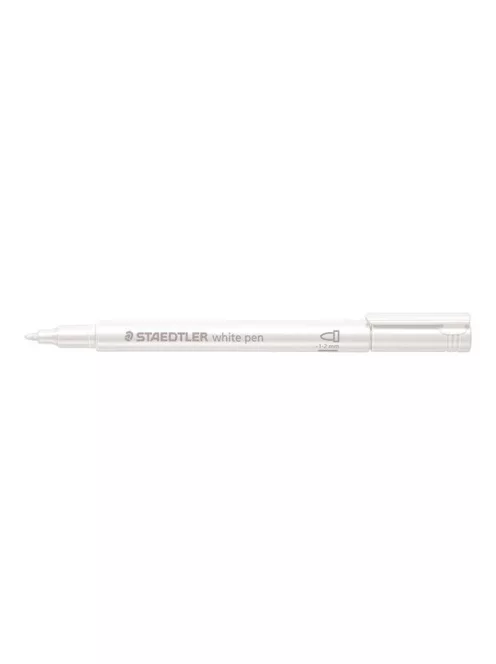 STAEDTLER Dekormarker, 1-2 mm, kúpos, STAEDTLER "8323", fehér