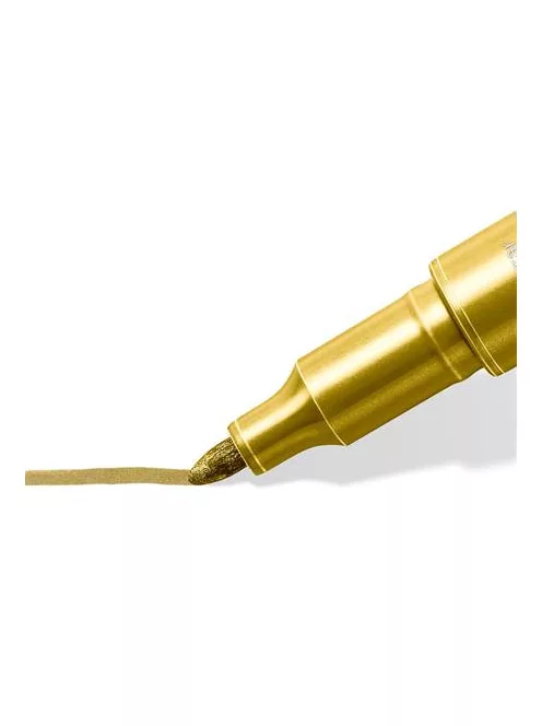 STAEDTLER Dekormarker, 1-2 mm, kúpos, STAEDTLER "8323", arany