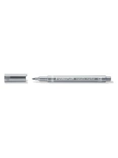   STAEDTLER Dekormarker, 1-2 mm, kúpos, STAEDTLER "8323", ezüst