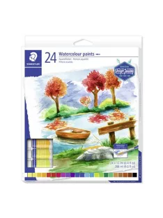   STAEDTLER Akvarell festék, tubusos, STAEDTLER "8880", 24 különböző szín