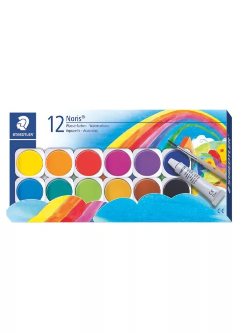 STAEDTLER Vízfesték, 12 darabos, STAEDTLER "Noris 888"