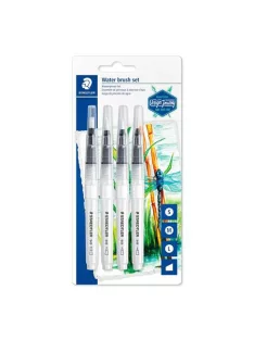   STAEDTLER Ecsetkészlet, vízzel tölthető, STAEDTLER, "949", 4 különböző méret