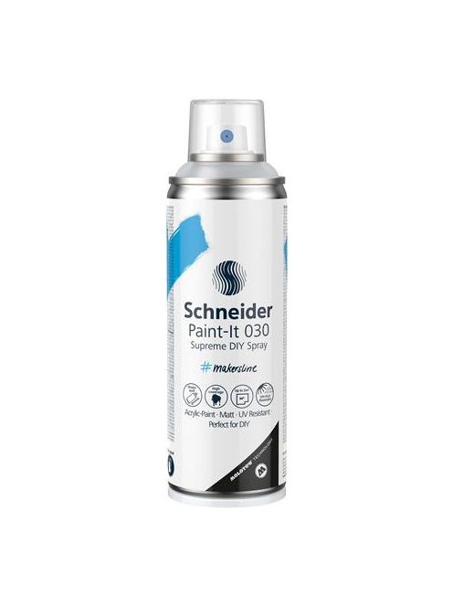 SCHNEIDER Akrilfesték spray, 200 ml, SCHNEIDER "Paint-It 030", átlátszó matt bevonat
