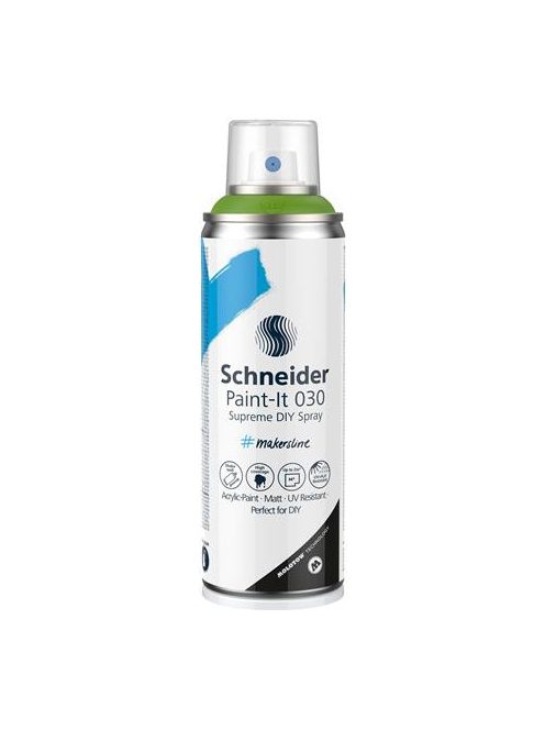 SCHNEIDER Akrilfesték spray, 200 ml, SCHNEIDER "Paint-It 030", zöld