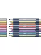 SCHNEIDER Metálfényű rollertoll készlet, 0,4 mm, SCHNEIDER "Paint-It 050" 8 különböző szín