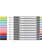 SCHNEIDER Ecsetirón készlet, hajlékony heggyel, SCHNEIDER "Paint-It 070", 10 különböző szín