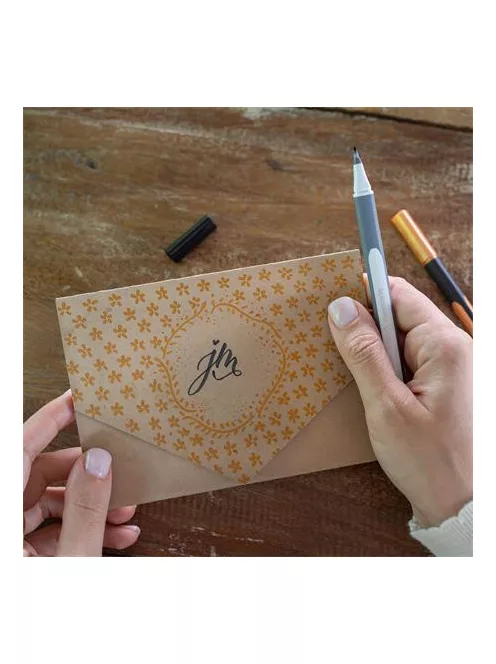 SCHNEIDER Ecsetirón készlet, hajlékony heggyel, SCHNEIDER "Paint-It 070", 10 különböző szín