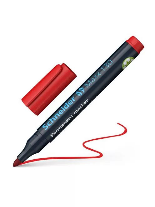 SCHNEIDER Alkoholos marker, 1-3 mm, kúpos, SCHNEIDER "Maxx 130", piros