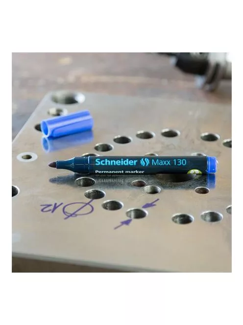 SCHNEIDER Alkoholos marker készlet, 1-3 mm, kúpos, SCHNEIDER "Maxx 130", 4 különböző szín