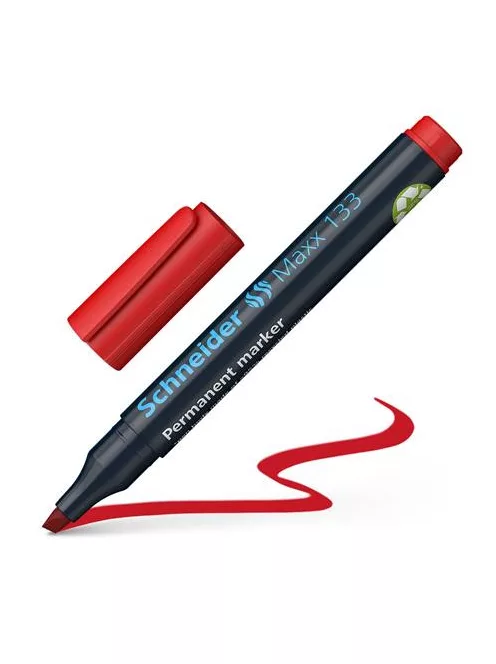 SCHNEIDER Alkoholos marker, 1-4 mm, vágott, SCHNEIDER "Maxx 133", piros
