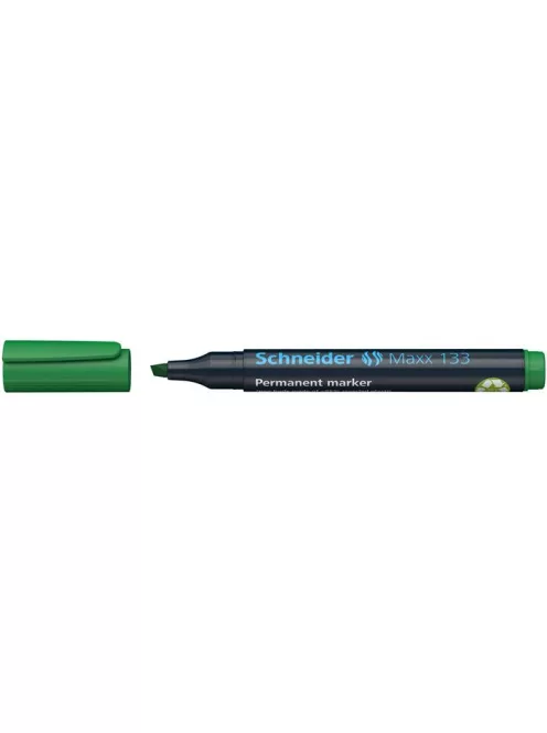 SCHNEIDER Alkoholos marker, 1-4 mm, vágott, SCHNEIDER "Maxx 133", zöld