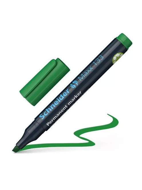 SCHNEIDER Alkoholos marker, 1-4 mm, vágott, SCHNEIDER "Maxx 133", zöld