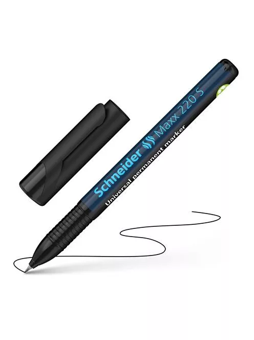 SCHNEIDER Alkoholos marker, OHP, 0,4 mm, SCHNEIDER "Maxx 220 S", fekete
